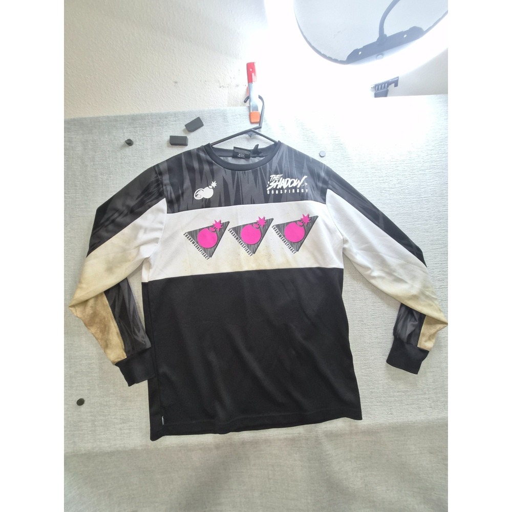 The Hundreds The Shadow Conspiracy BMX Cycling Jersey Men Large Black Colorblock